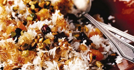 Περσικό ρύζι με αποξηραμένα φρούτα